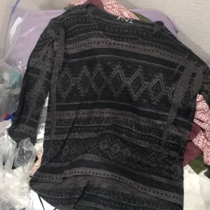 Aztec printed fabricated shirt/sweater